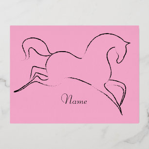 Carte Postale De Vacances En Aluminium Cheval sauvage Thunder_Cove