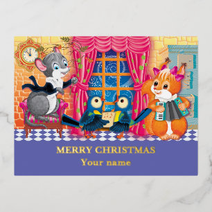 Carte Postale De Vacances En Aluminium concert Young Animal