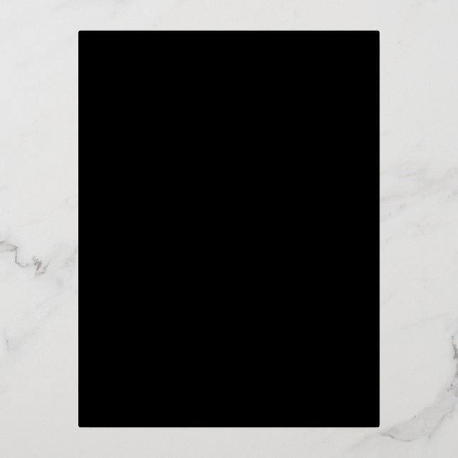 Carte Postale De Vacances En Aluminium Create Your Own Black Custom Design Holiday Card (Recto)