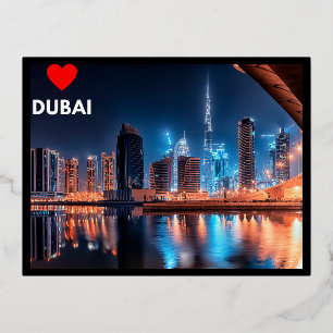 Carte Postale De Vacances En Aluminium Dubaï