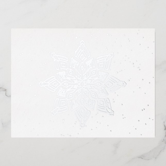 Carte Postale De Vacances En Aluminium Elégant lac de neige Real (Recto)