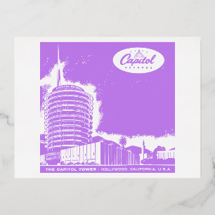 CARTE POSTALE DE VACANCES EN ALUMINIUM ENREGISTREMENTS DE CAPITOLE