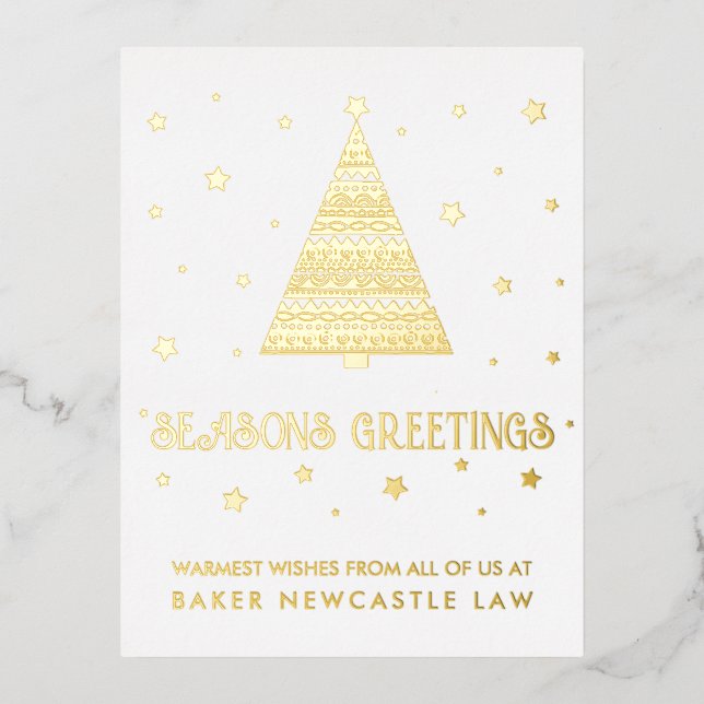 Carte Postale De Vacances En Aluminium Entreprise Joyeuses Fêtes (Recto)