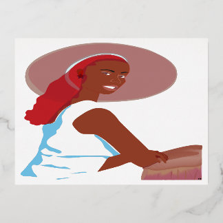 Carte Postale De Vacances En Aluminium Être Une Dame