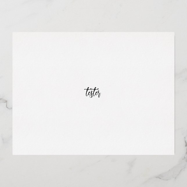 Carte Postale De Vacances En Aluminium fiche de test (Recto)