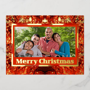 Carte Postale De Vacances En Aluminium Flammes de Noël