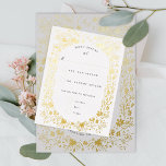 Carte Postale De Vacances En Aluminium Fleurs minuscules peintes à la main Frame Floral R<br><div class="desc">Fleurs peintes à la main carte rsvp en feuille sur un format carte postale. Customisez les polices dans l'éditeur complet,  ainsi que l'arrière-plan.</div>