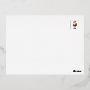 Carte Postale De Vacances En Aluminium Flip Flops de Noël du Père Noël