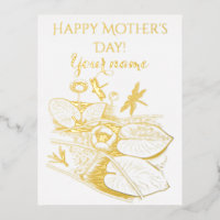 Graphique jaune de nénuphars