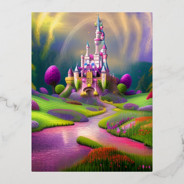 Carte Postale De Vacances En Aluminium Graphique magique (Recto)