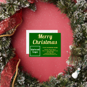 Carte Postale De Vacances En Aluminium Green Business Marque pour Noël