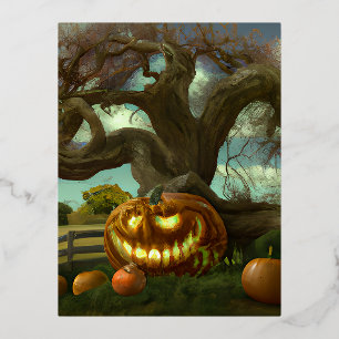 Carte Postale De Vacances En Aluminium Halloween est une fête célébrée le 31 octobre