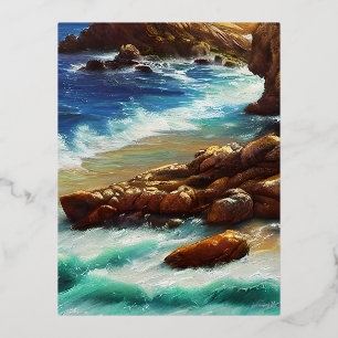 Carte Postale De Vacances En Aluminium Ibiza est une petite île en Méditerranée