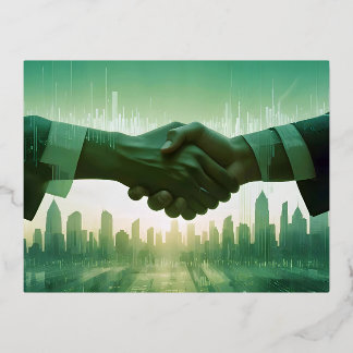 Carte Postale De Vacances En Aluminium Investissement Double Exposition Entreprise Financ