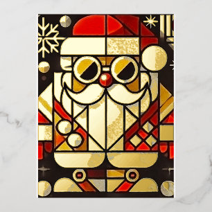 Carte Postale De Vacances En Aluminium Jolly Santa Claus
