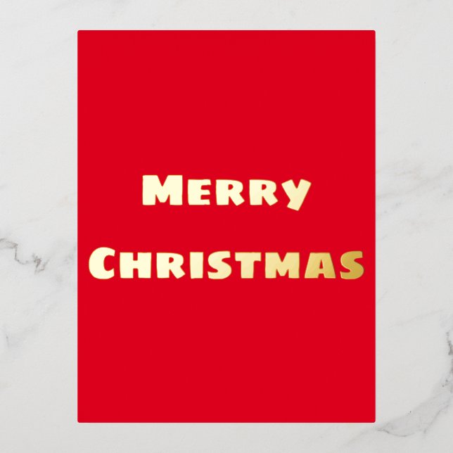 Carte Postale De Vacances En Aluminium Joyeux Noël (Recto)