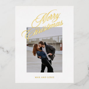 Carte Postale De Vacances En Aluminium Joyeux Noël classique scénarisé 