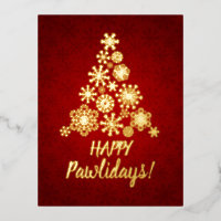 Joyeux pawlidays, sapin de Noël, flocon de neige E