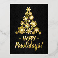Joyeux pawlidays, sapin de Noël, flocon de neige E