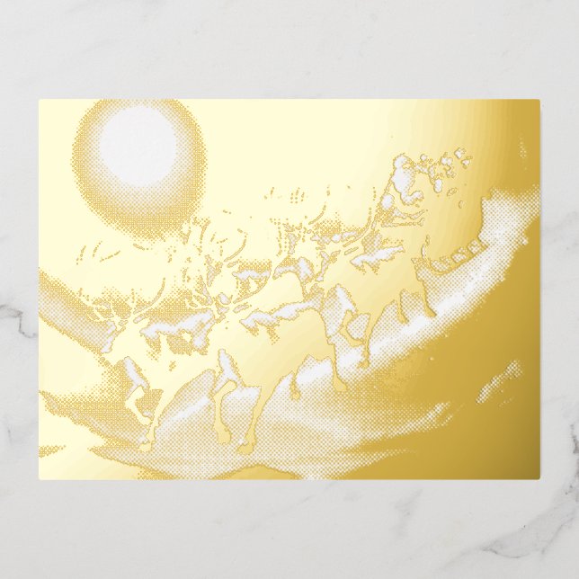Carte Postale De Vacances En Aluminium la période de Noël (Recto)