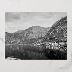 Carte Postale De Vacances En Aluminium Lac Hallstatt Village