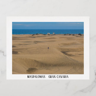 Carte Postale De Vacances En Aluminium Les dunes de Maspalomas