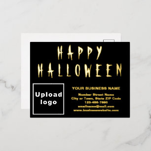 Carte Postale De Vacances En Aluminium Marque Black Business pour Halloween