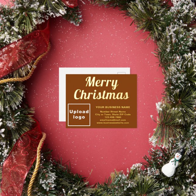 Carte Postale De Vacances En Aluminium Marque Brown d'affaires à Noël (Insitu)