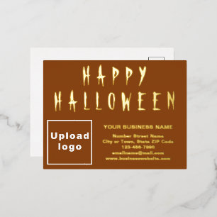 Carte Postale De Vacances En Aluminium Marque commerciale Brown pour Halloween
