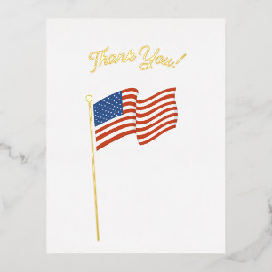 Carte Postale De Vacances En Aluminium Merci pour votre service vétéran du drapeau améric