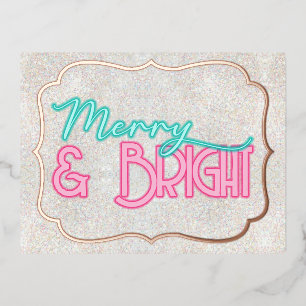 Carte Postale De Vacances En Aluminium Merry & Bright