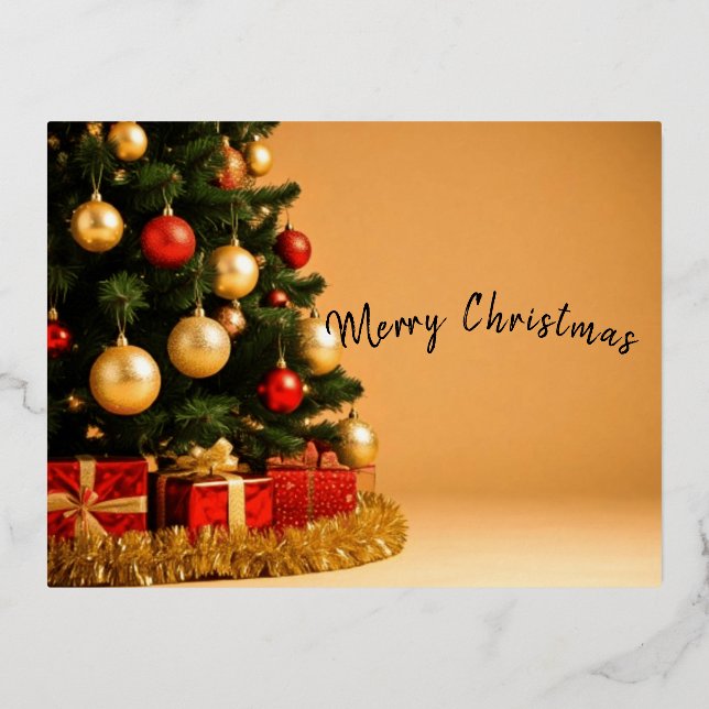 Carte Postale De Vacances En Aluminium Merry Chrismas (Recto)