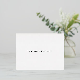 Carte Postale De Vacances En Aluminium Minimaliste Blanc Élégant pour Toutes les Occasion
