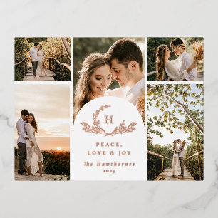 Carte Postale De Vacances En Aluminium Monogramme biologique 5 photo