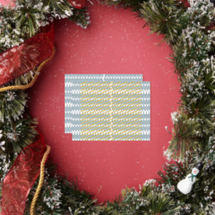 Carte Postale De Vacances En Aluminium motif bleu et blanc avec un arrière - plan blanc