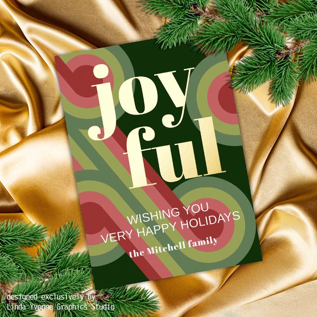 Carte Postale De Vacances En Aluminium Motif d'art rétro Abstrait personnalisé Real Gold (Créateur téléchargé)