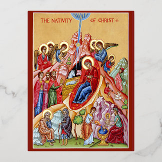 Carte Postale De Vacances En Aluminium Nativité du Christ