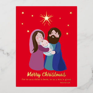 Carte Postale De Vacances En Aluminium Nativité Noël
