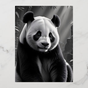 Carte Postale De Vacances En Aluminium Panda Wildlife Majestic Nature Vie Art Fond d'écra