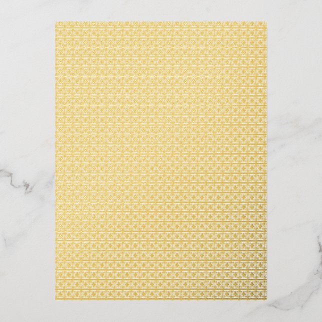 Carte Postale De Vacances En Aluminium Papier peint Polka blanc et jaune parfait (Recto)
