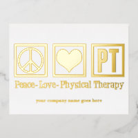 Peace Love PT Thérapie physique Custom Gold