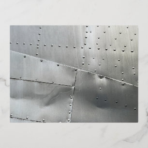 Carte Postale De Vacances En Aluminium Peau d'aéronef en aluminium