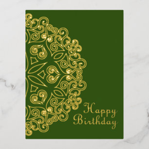 Carte Postale De Vacances En Aluminium Plan Mandala - Style Vintage 2