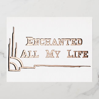 Carte Postale De Vacances En Aluminium POSTCARD w ENVELOPE studio miiri