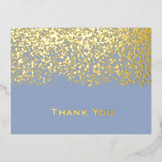 Carte Postale De Vacances En Aluminium Remerciements de mariage en feuille d'argent