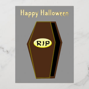 Carte Postale De Vacances En Aluminium RIP Halloween café de Doom personnalisé
