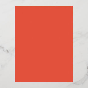 Carte Postale De Vacances En Aluminium Rouge orange #EC553E, cuivre pâle