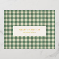 Russe Vert En vichy moderne Noël