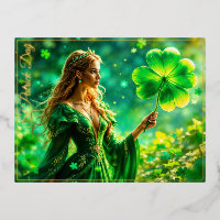 Saint Patrick Jour mystique princesse trèfle magie