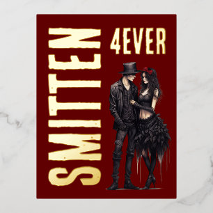 Carte Postale De Vacances En Aluminium Saint-Valentin gothique